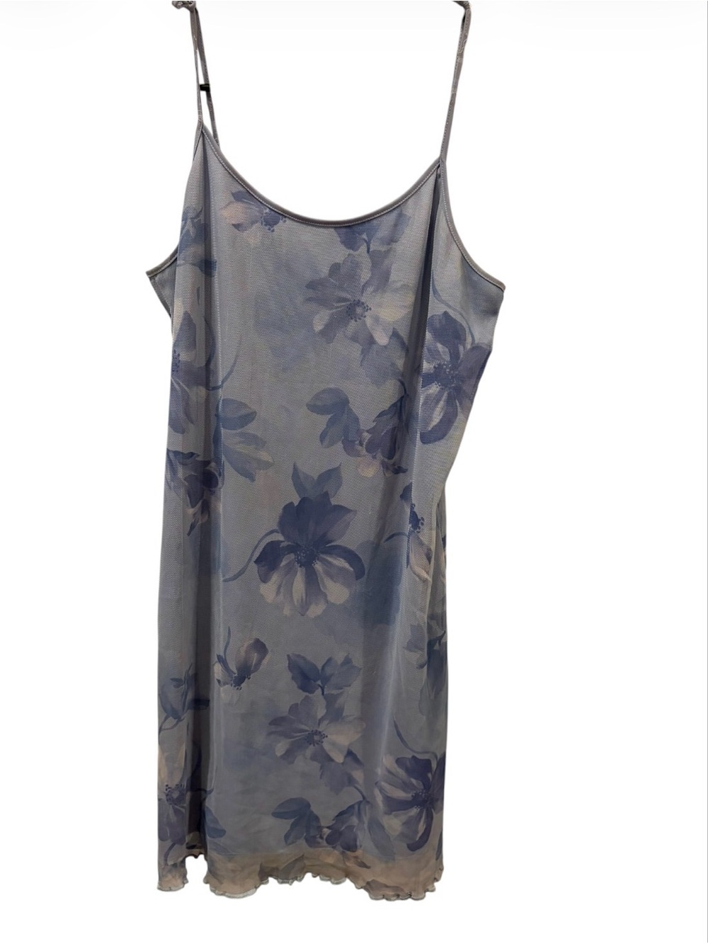 JM Collection Blue Floral Slip Dress